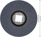 Lamelový kotouč Bosch PRO X571, úhlový, 125 mm, G40 X-Lock.